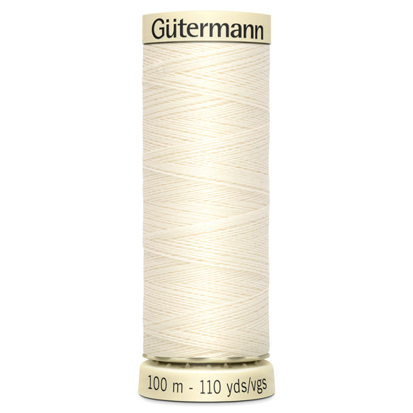Gutermann Sew All Thread 100m (800) White