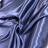 Silky Satin - Navy (Sold By Metre)