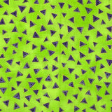 Laurel Burch Basics Metallic Green with Triangles