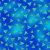 Laurel Burch Basics Metallic Blue Triangles